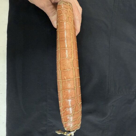 Auth MIU MIU Wallet Crocodile Embossed Leather Long Wallet Womens - Picture 6 of 9